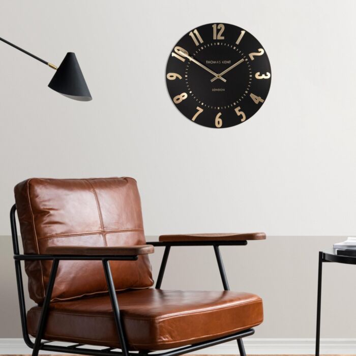 Thomas Kent Mulberry Noir Small Wall Clock - 12"